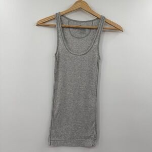 Y2K vintage American Eagle ribbed tank top size small gray‎